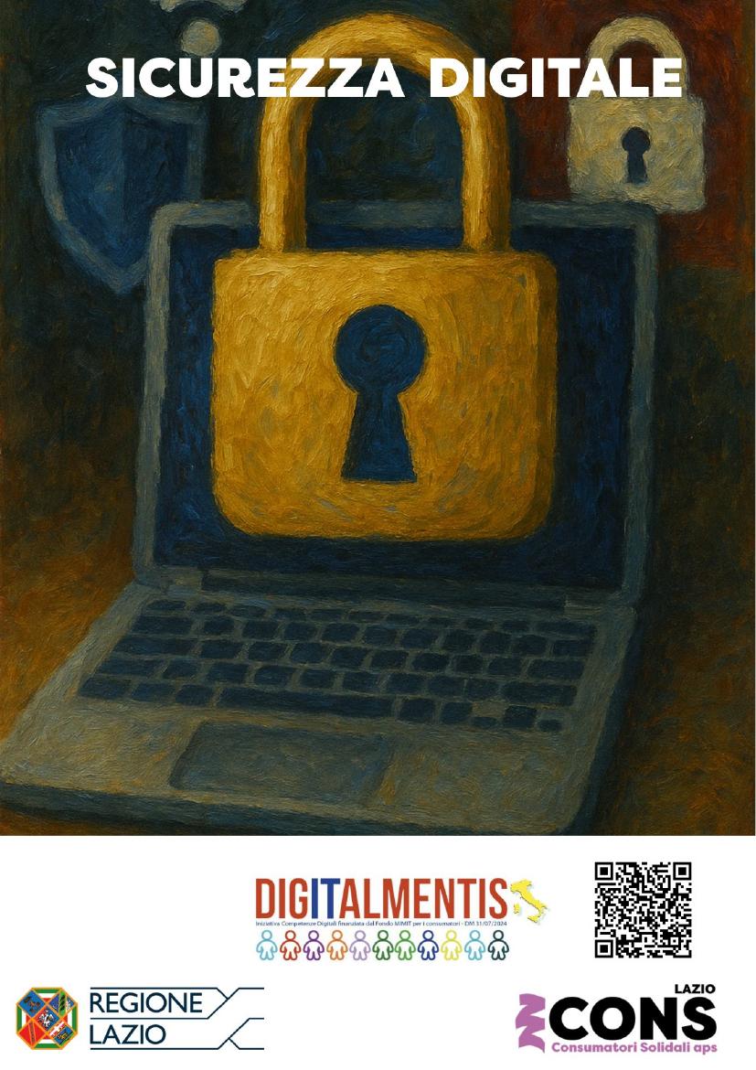 Copertina della guida Digitalmentis dedicata a Sicurezza digitale