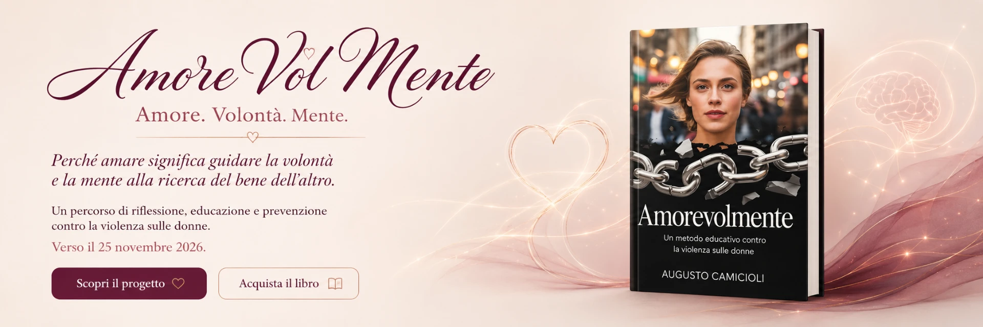 AmoreVolMente: il libro di Augusto Camicioli, un metodo educativo contro la violenza sulle donne