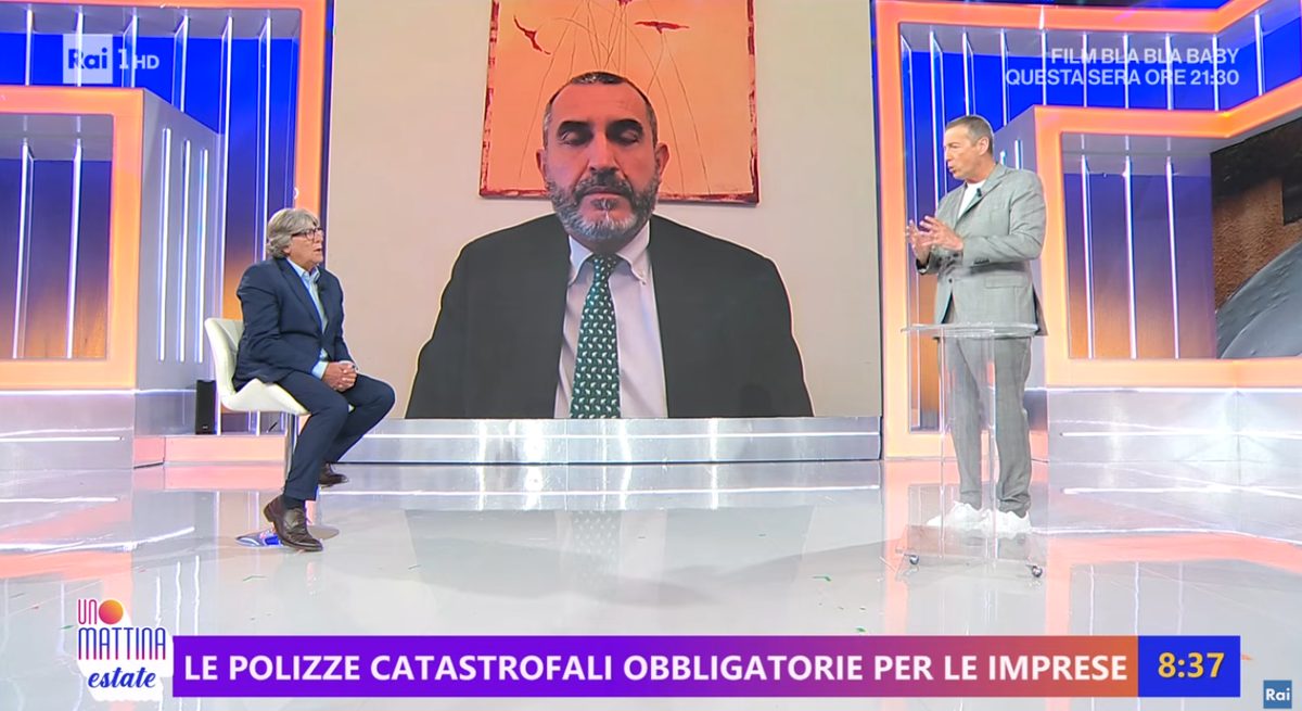 Assicurazioni contro le catastrofi — 9 luglio 2025, Fonte: Rai 1 – UnoMattina Estate