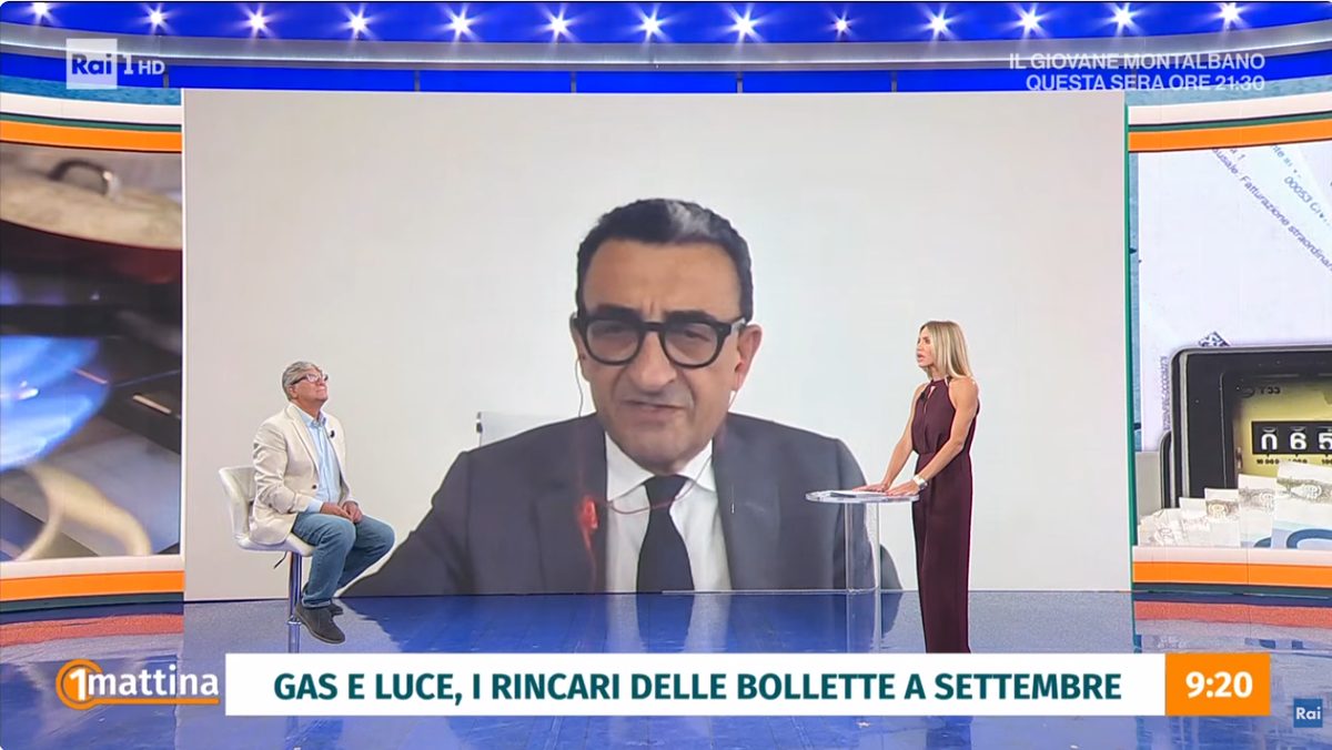 Aumenti delle bollette di luce e gas — 17 agosto 2026, Fonte: Rai 1 – UnoMattina Estate